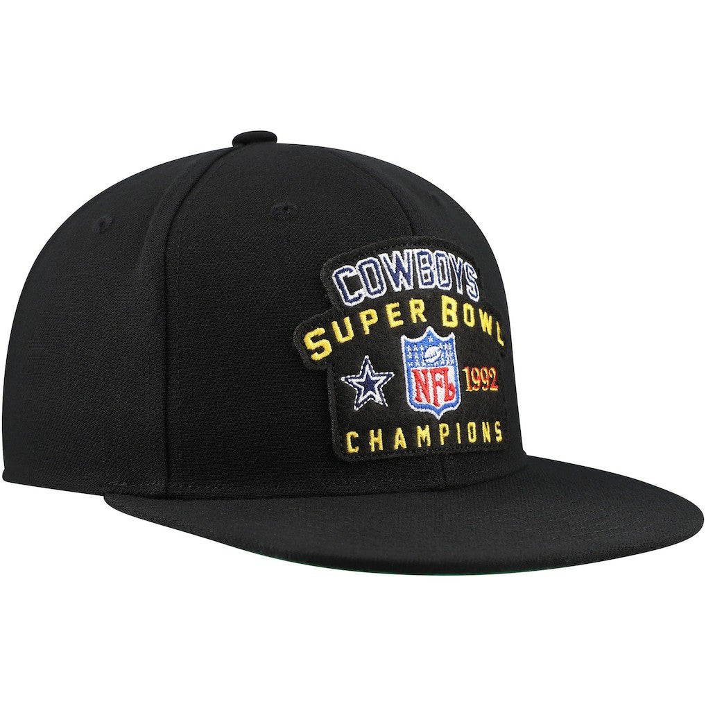 Dallas Cowboys 1992 NFL Super Bowl Champions Snapback Hat Black | Mitchell & Ness