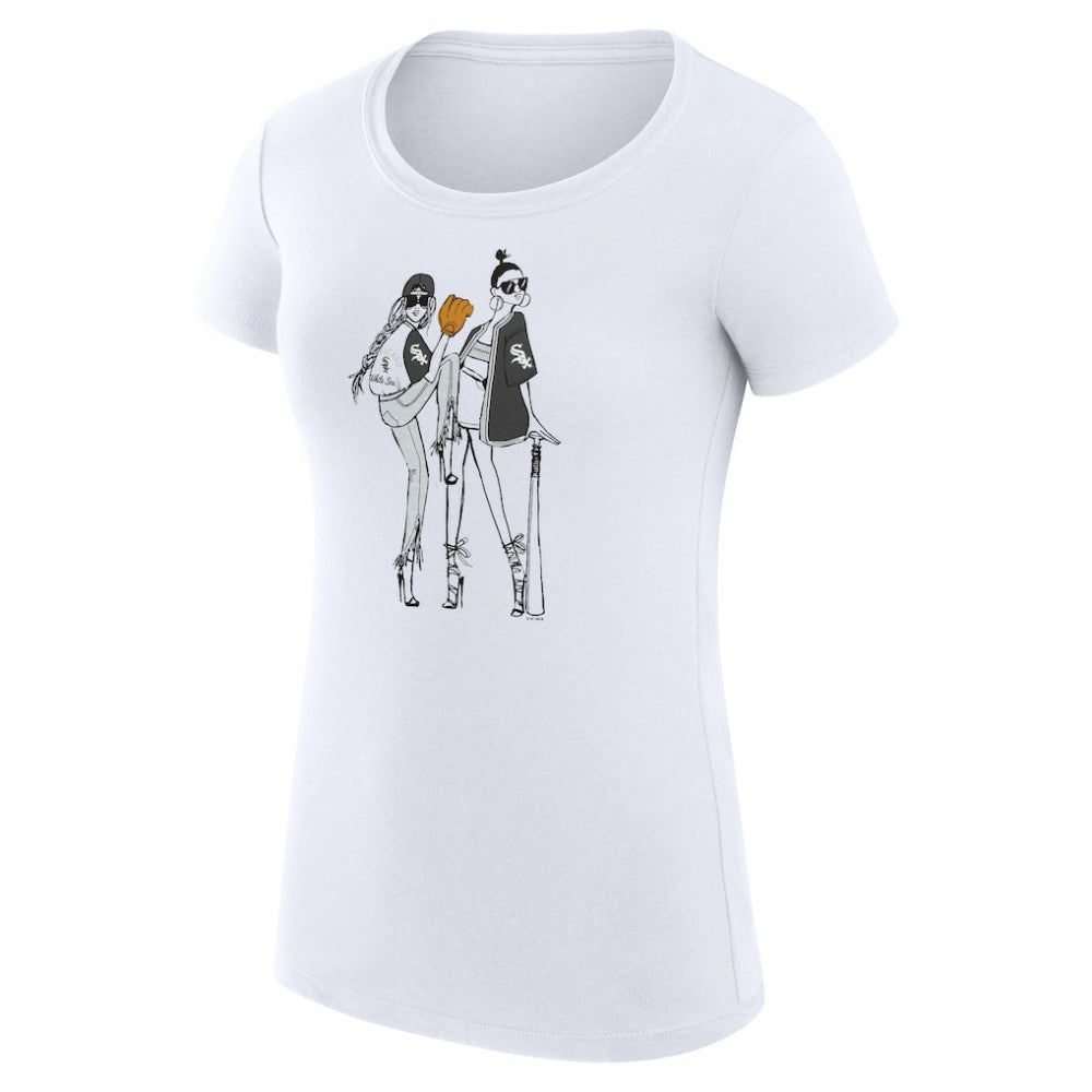 Chicago White Sox G-III 4Her by Carl Banks Women's Super-Slim Fit Lightweight Baseball Girls T-Shirt - MLB