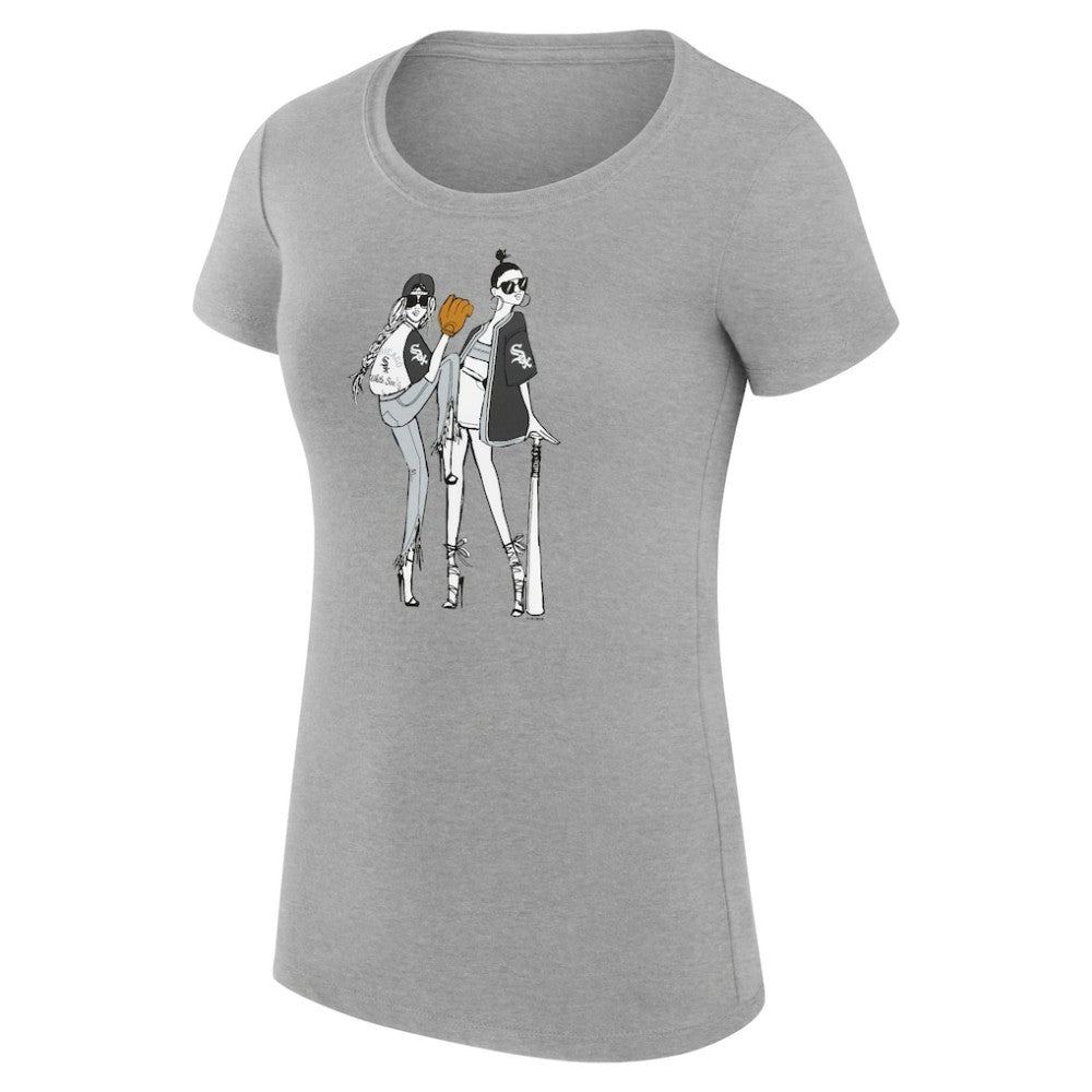 Chicago White Sox G-III 4Her by Carl Banks Women's Super-Slim Fit Lightweight Baseball Girls T-Shirt - MLB