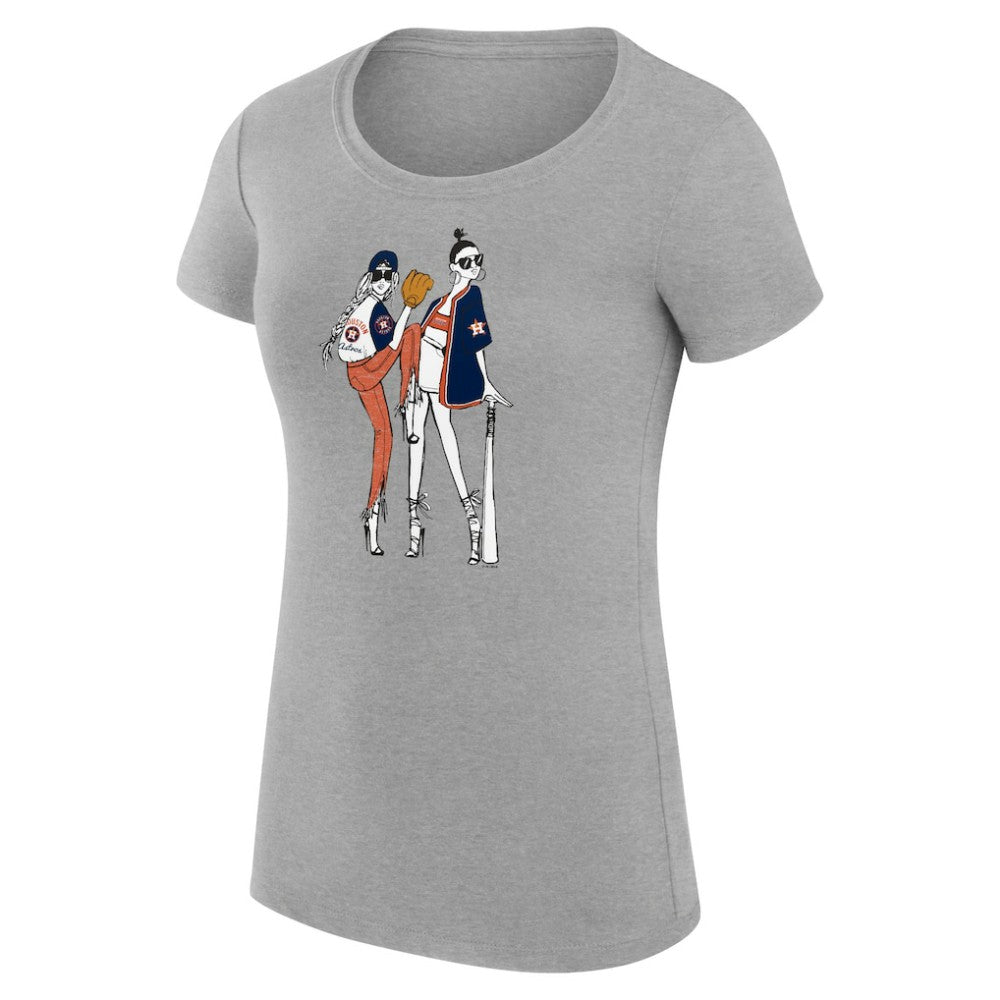 Houston Astros G-III 4Her by Carl Banks Women's Super-Slim Fit Lightweight Baseball Girls T-Shirt - MLB