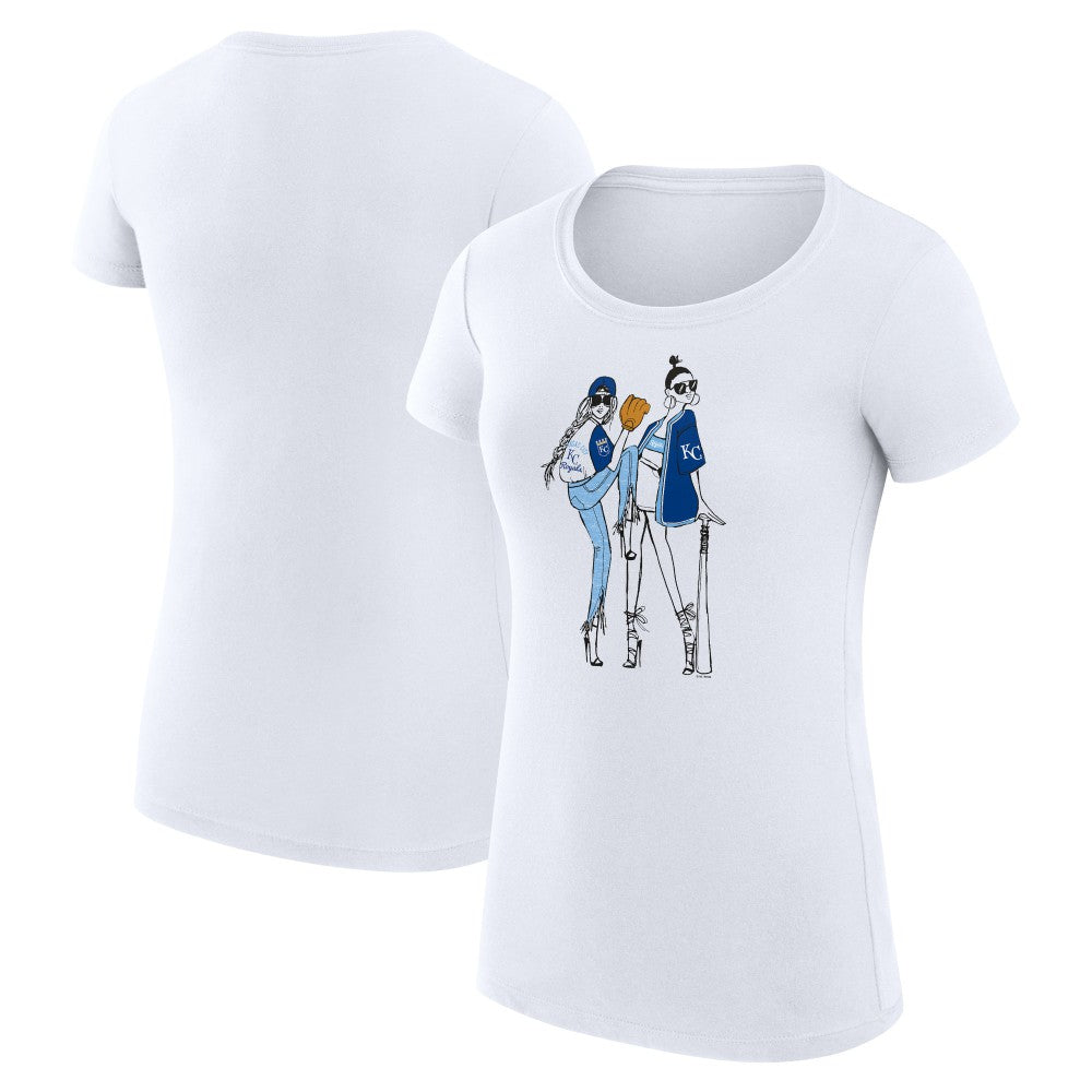 Kansas City Royals G-III 4Her by Carl Banks Women's Super-Slim Fit Lightweight Baseball Girls T-Shirt - MLB