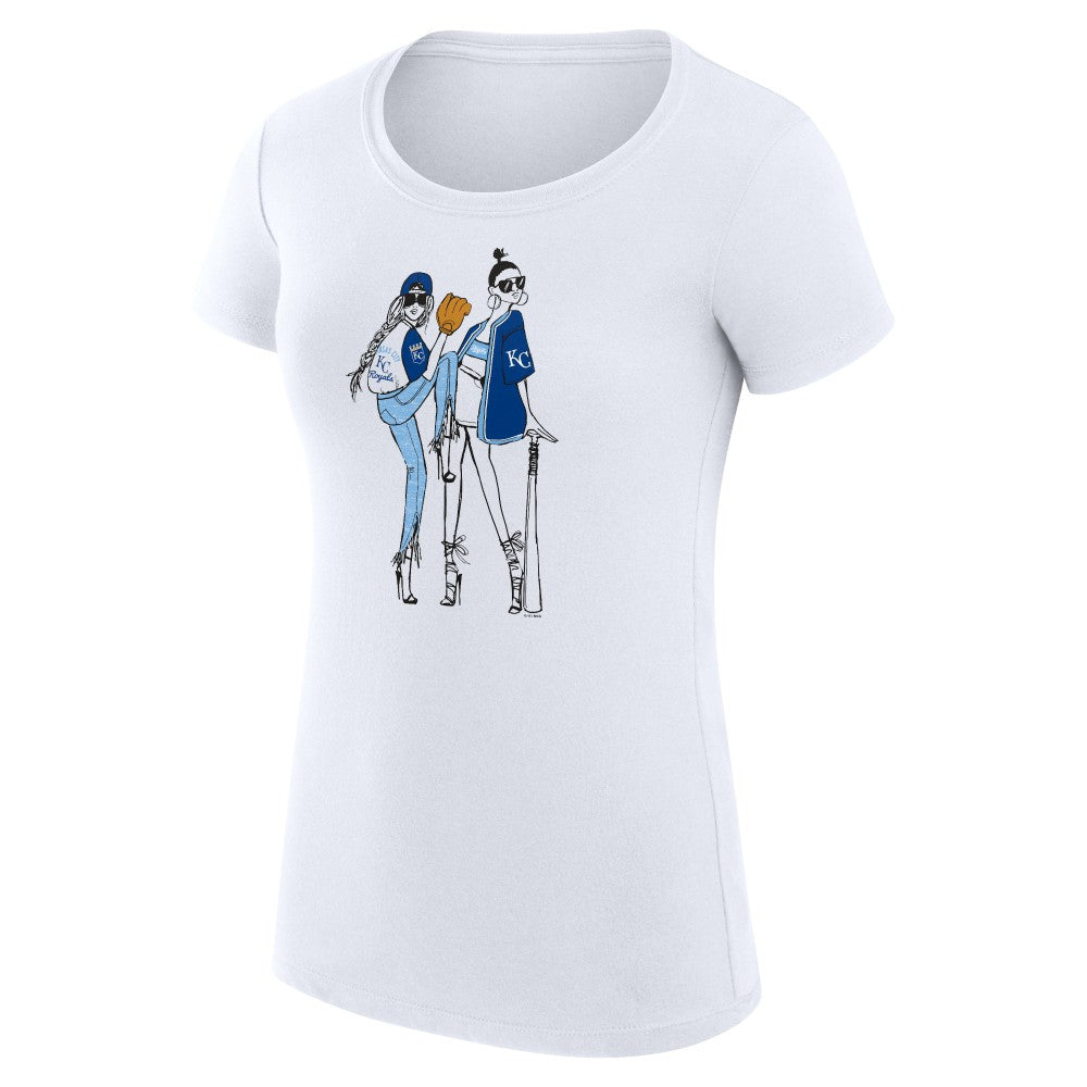Kansas City Royals G-III 4Her by Carl Banks Women's Super-Slim Fit Lightweight Baseball Girls T-Shirt - MLB