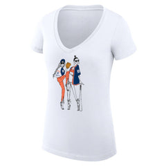 Detroit Tigers G-III 4Her by Carl Banks Women's Super-Slim Fit Lightweight Baseball V-Neck T-Shirt - MLB