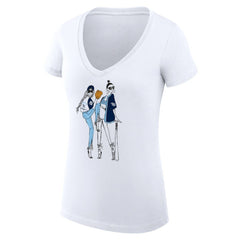 Tampa Bay Rays G-III 4Her by Carl Banks Women's Super-Slim Fit Lightweight Baseball V-Neck T-Shirt - MLB