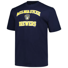 Milwaukee Brewers Profile Big & Tall Heart & Soul T-Shirt - MLB