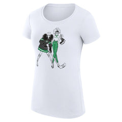 Dallas Stars G-III 4Her by Carl Banks Women's Super-Slim Fit Lightweight Hockey Girls T-Shirt - White - NHL