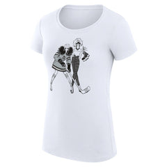 Los Angeles Kings G-III 4Her by Carl Banks Women's Super-Slim Fit Lightweight Hockey Girls T-Shirt - White - NHL