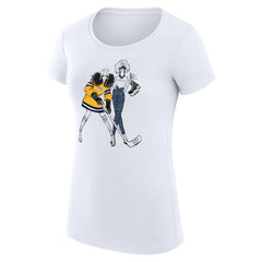 Nashville Predators G-III 4Her by Carl Banks Women's Super-Slim Fit Lightweight Hockey Girls T-Shirt - White - NHL