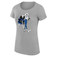 St. Louis Blues G-III 4Her by Carl Banks Women's Super-Slim Fit Lightweight Hockey Girls T-Shirt - Heather Gray - NHL