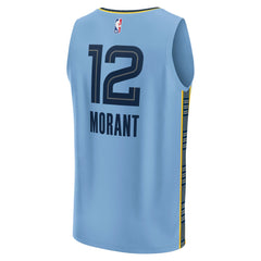 Ja Morant Memphis Grizzlies Youth Fast Break Replica Player Jersey Statement Edition Light Blue - NBA