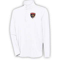 Florida Panthers Antigua Hunk Quarter-Zip Pullover Top - White - NHL