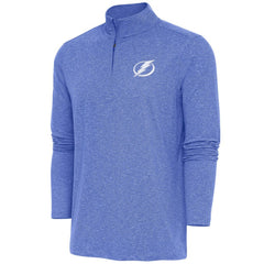 Tampa Bay Lightning Antigua Hunk Quarter-Zip Pullover Top - Heather Royal - NHL
