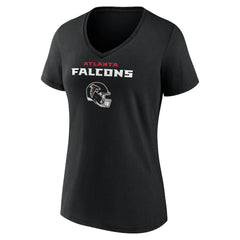 Drake London Atlanta Falcons Women's Team Wordmark Player Name & Number V-Neck T-Shirt Black | NFL