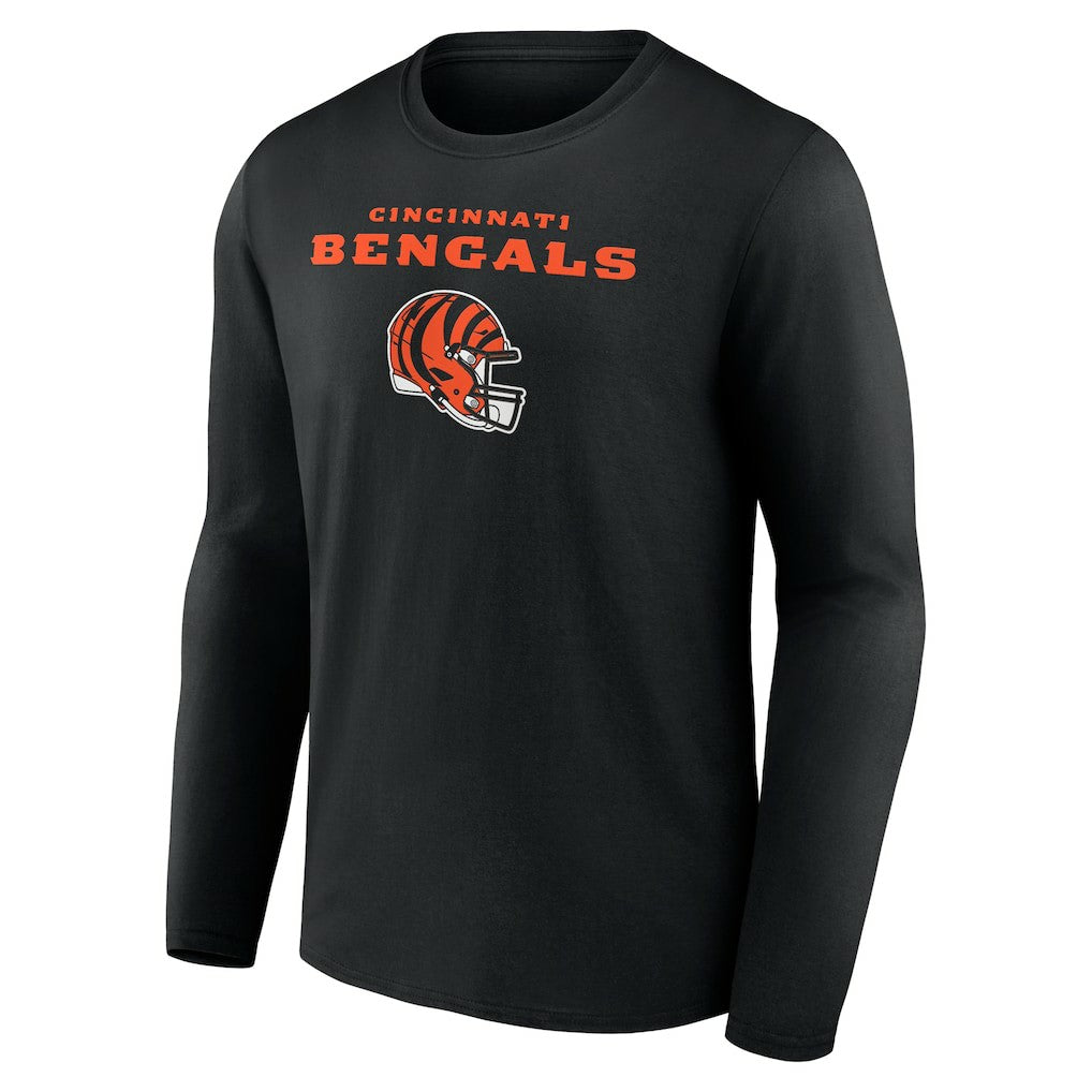 Ja'Marr Chase Cincinnati Bengals Team Wordmark Player Name & Number Long Sleeve T-Shirt Black | NFL