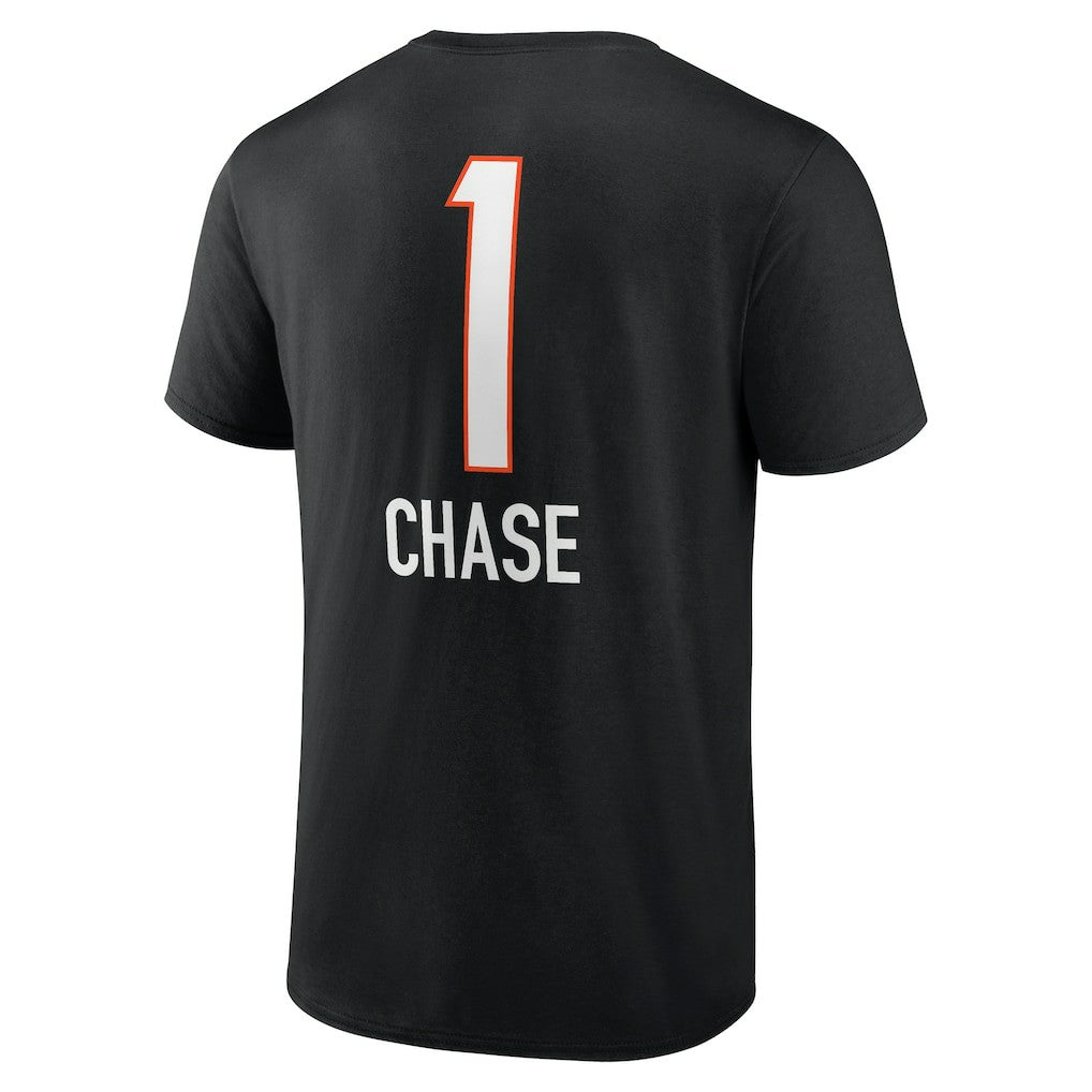 Ja'Marr Chase Cincinnati Bengals Team Wordmark Player Name & Number T-Shirt Black | NFL