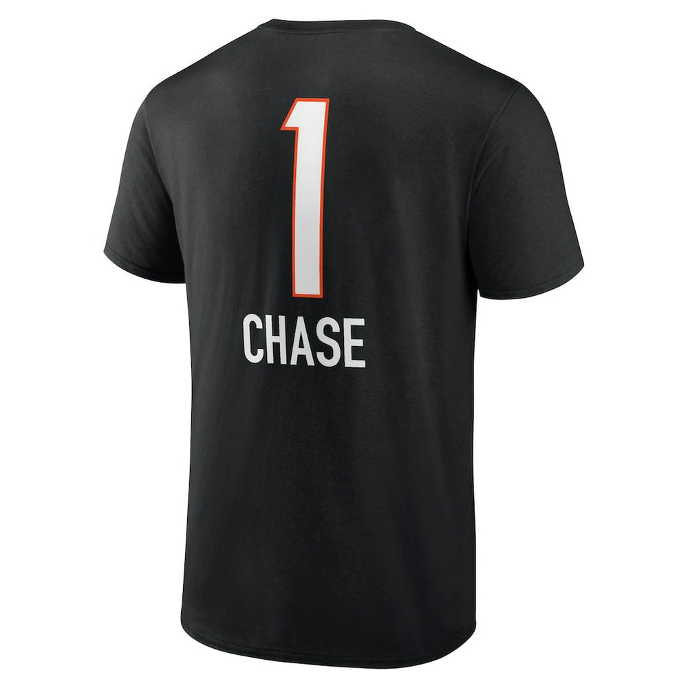 Ja'Marr Chase Cincinnati Bengals Team Wordmark Player Name & Number T-Shirt Black | NFL