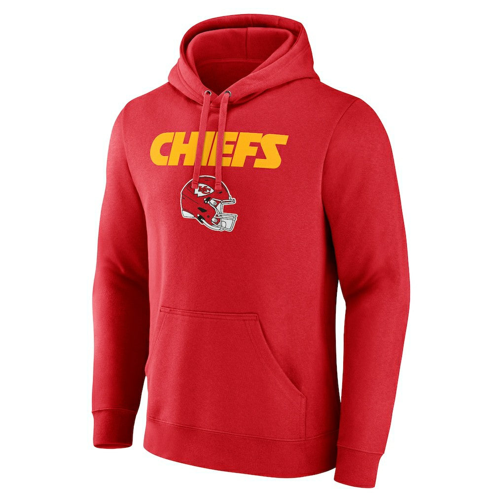 Travis Kelce Kansas City Chiefs Team Wordmark Player Name & Number Pullover Hoodie Red | NFL