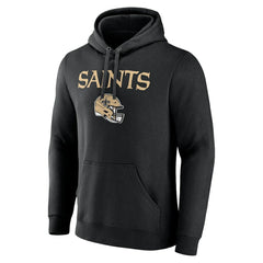 Alvin Kamara New Orleans Saints Team Wordmark Player Name & Number Pullover Hoodie Black | NFL