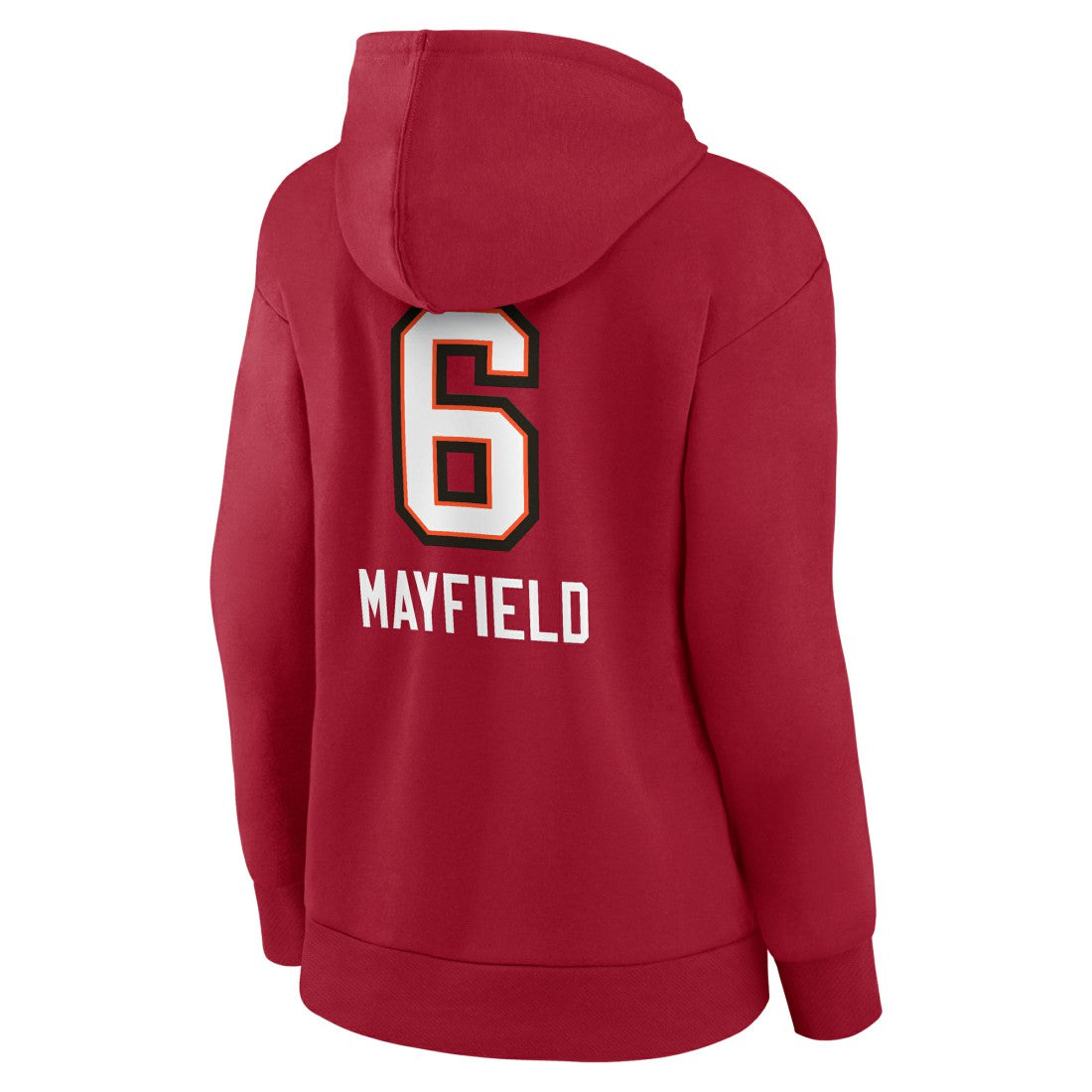 Baker Mayfield Tampa Bay Buccaneers Women’s Team Wordmark Player Name & Number Pullover Hoodie Red | NFL