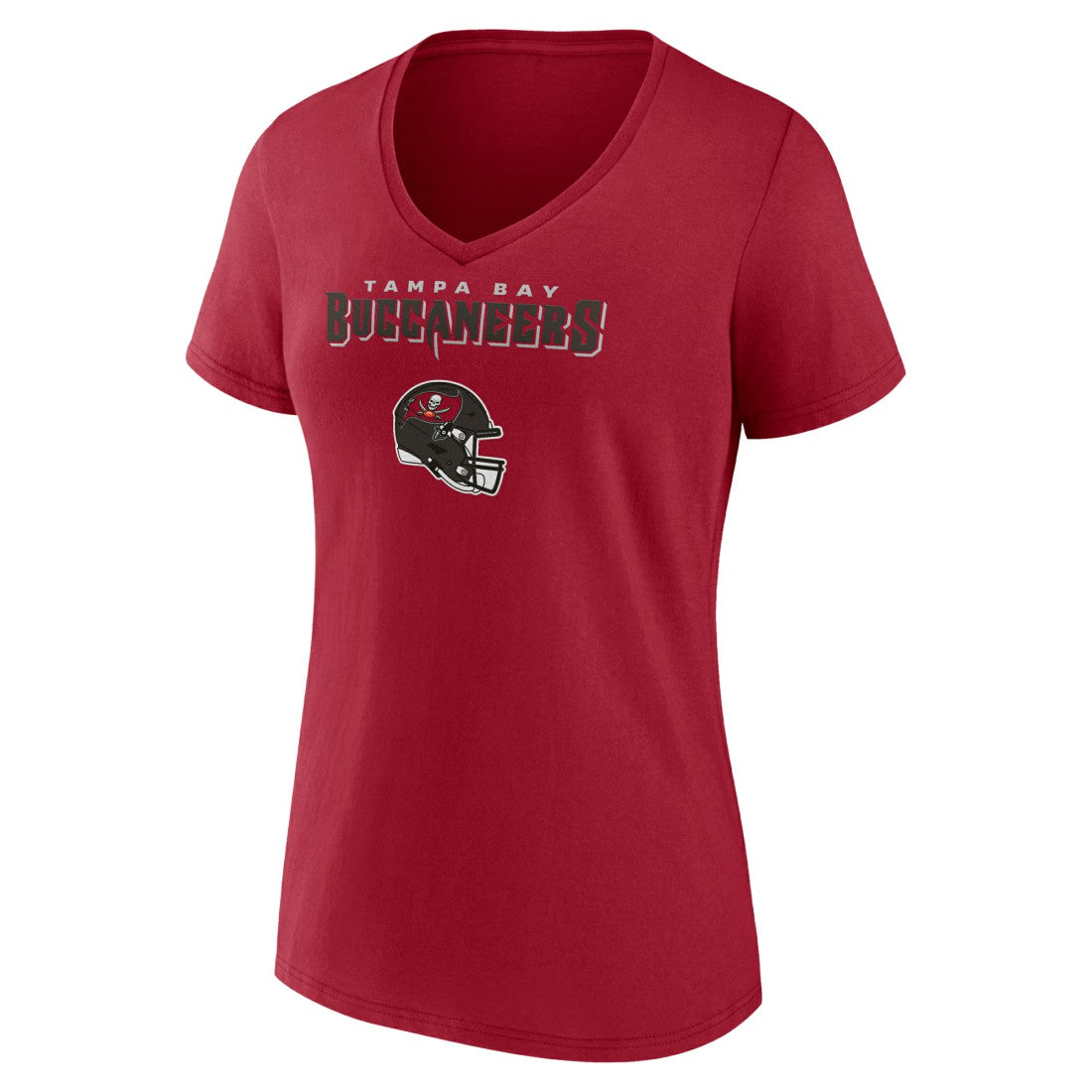 Baker Mayfield Tampa Bay Buccaneers Women's Team Wordmark Player Name & Number V-Neck T-Shirt Red | NFL