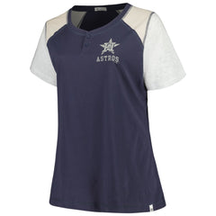 Houston Astros '47 Women's Plus Size Henley T-Shirt - MLB