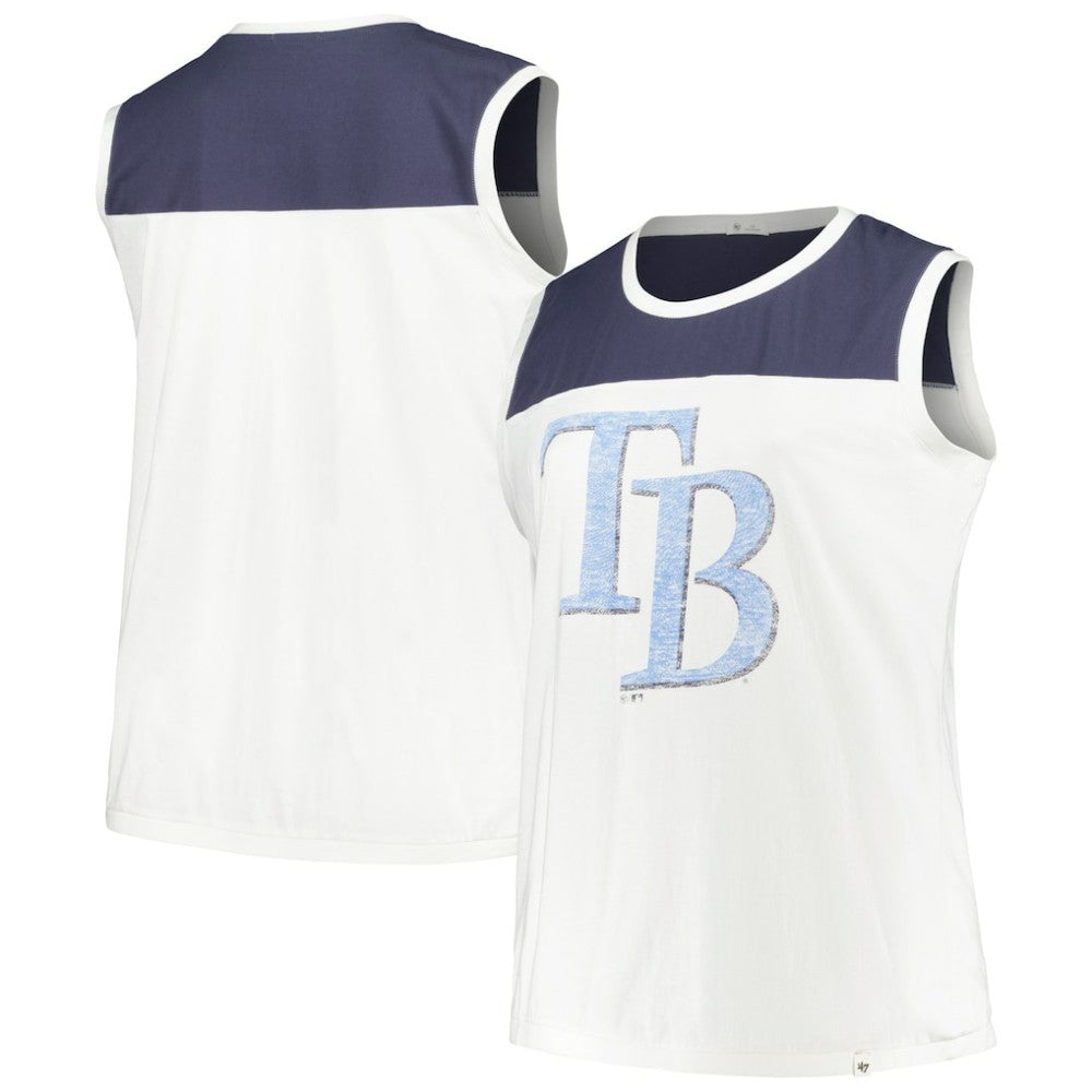 Tampa Bay Rays '47 Women's Plus Size Waist Length Muscle Tank Top - MLB