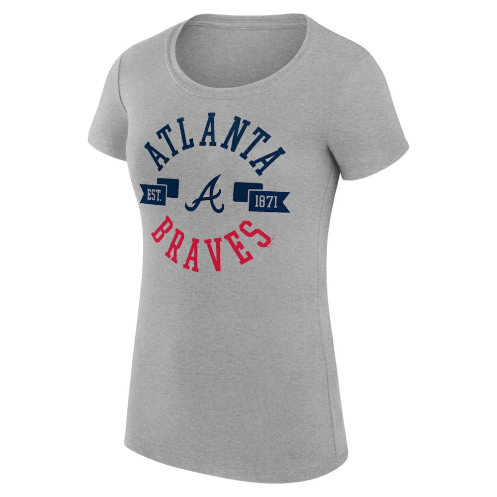 Atlanta Braves G-III 4Her by Carl Banks Women's Super-Slim Fit Lightweight City Graphic T-Shirt - MLB