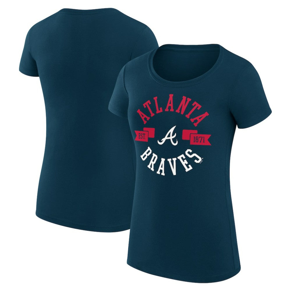 Atlanta Braves G-III 4Her by Carl Banks Women's Super-Slim Fit Lightweight City Graphic T-Shirt - MLB