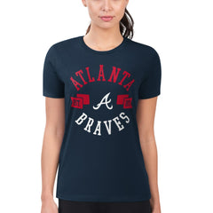 Atlanta Braves G-III 4Her by Carl Banks Women's Super-Slim Fit Lightweight City Graphic T-Shirt - MLB