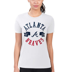 Atlanta Braves G-III 4Her by Carl Banks Women's Super-Slim Fit Lightweight City Graphic T-Shirt - MLB