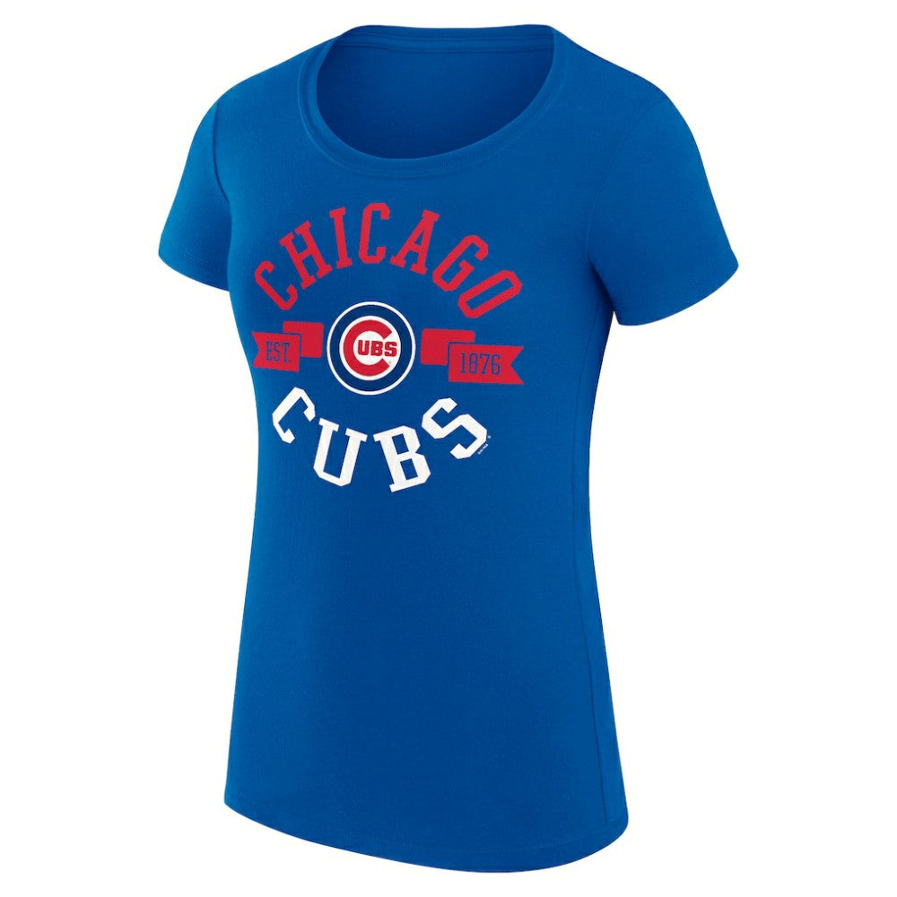 Chicago Cubs G-III 4Her by Carl Banks Women's Super-Slim Fit Lightweight City Graphic T-Shirt - MLB