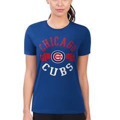 Chicago Cubs G-III 4Her by Carl Banks Women's Super-Slim Fit Lightweight City Graphic T-Shirt - MLB