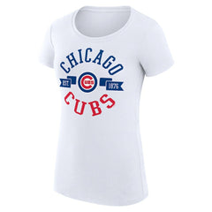 Chicago Cubs G-III 4Her by Carl Banks Women's Super-Slim Fit Lightweight City Graphic T-Shirt - MLB