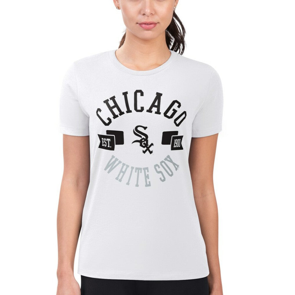 Chicago White Sox G-III 4Her by Carl Banks Women's Super-Slim Fit Lightweight City Graphic T-Shirt - MLB
