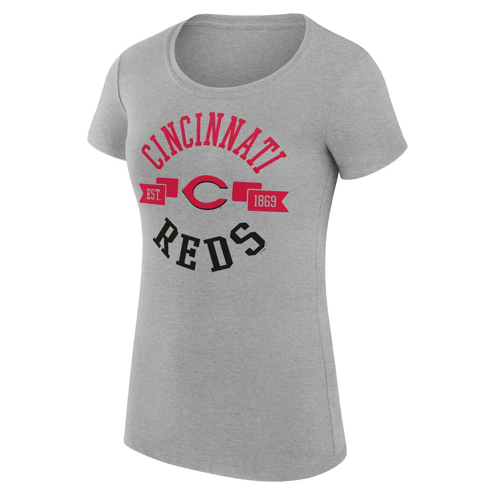 Cincinnati Reds G-III 4Her by Carl Banks Women's Super-Slim Fit Lightweight City Graphic T-Shirt - MLB