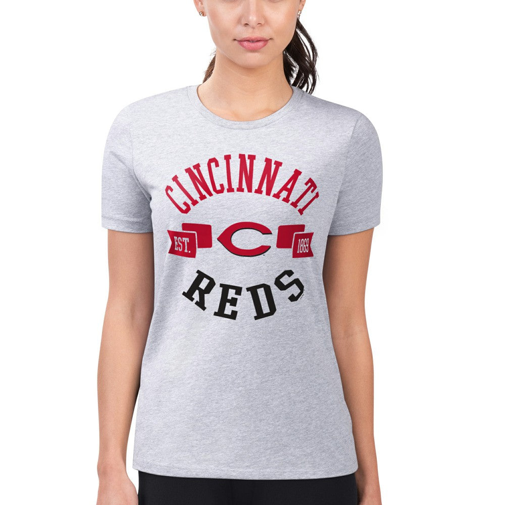 Cincinnati Reds G-III 4Her by Carl Banks Women's Super-Slim Fit Lightweight City Graphic T-Shirt - MLB