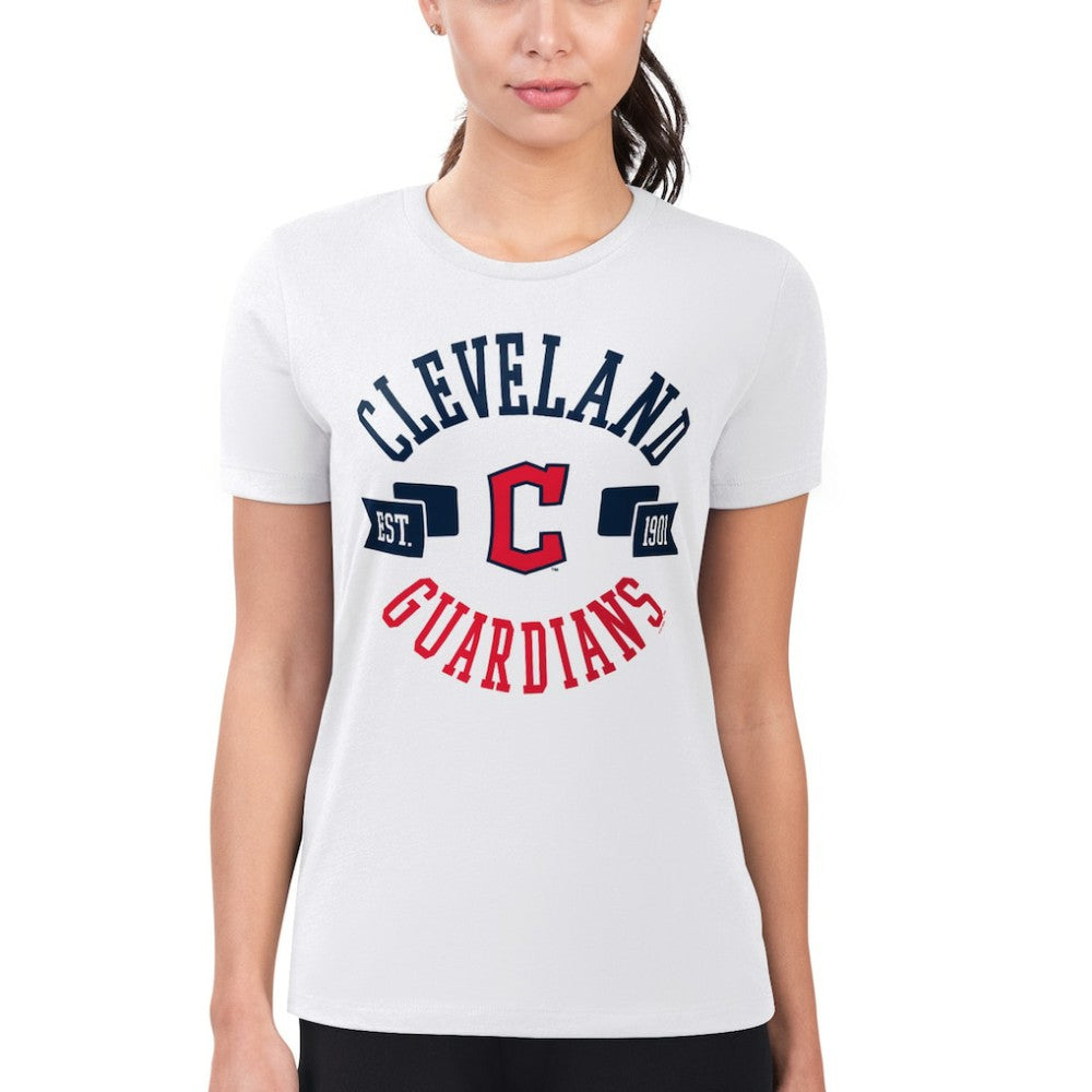 Cleveland Guardians G-III 4Her by Carl Banks Women's Super-Slim Fit Lightweight City Graphic T-Shirt - MLB