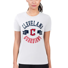 Cleveland Guardians G-III 4Her by Carl Banks Women's Super-Slim Fit Lightweight City Graphic T-Shirt - MLB