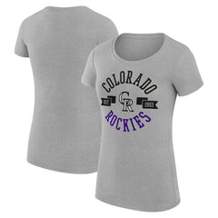 Colorado Rockies G-III 4Her by Carl Banks Women's Super-Slim Fit Lightweight City Graphic T-Shirt - MLB