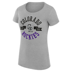 Colorado Rockies G-III 4Her by Carl Banks Women's Super-Slim Fit Lightweight City Graphic T-Shirt - MLB
