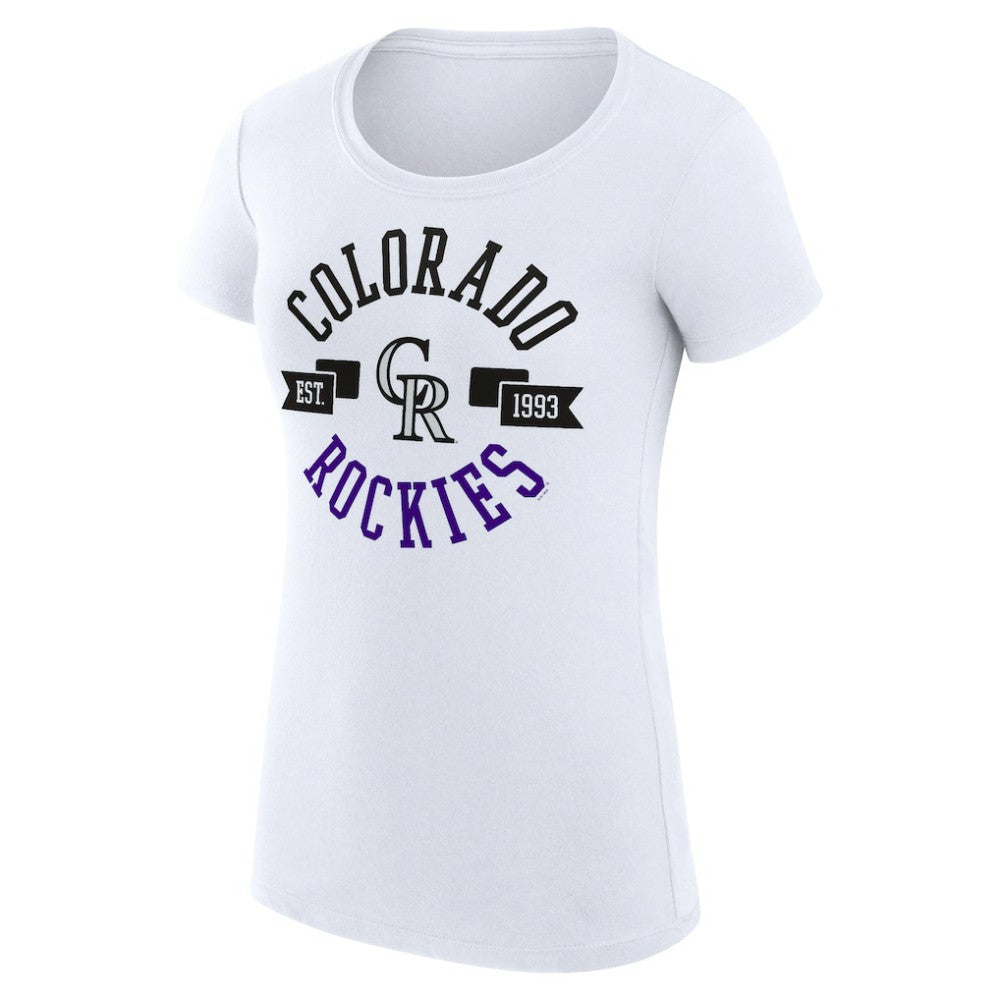 Colorado Rockies G-III 4Her by Carl Banks Women's Super-Slim Fit Lightweight City Graphic T-Shirt - MLB