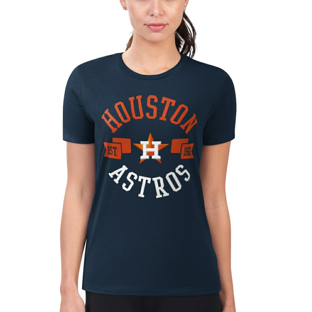 Houston Astros G-III 4Her by Carl Banks Women's Super-Slim Fit Lightweight City Graphic T-Shirt - MLB