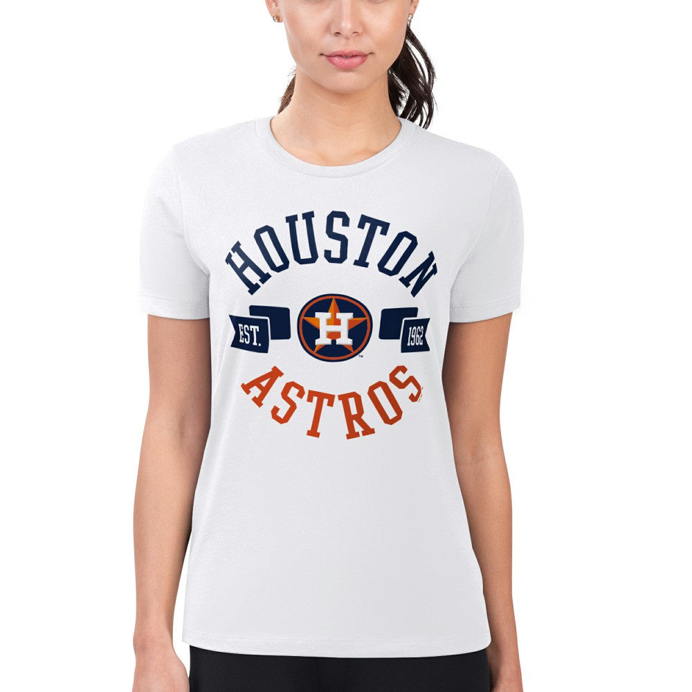 Houston Astros G-III 4Her by Carl Banks Women's Super-Slim Fit Lightweight City Graphic T-Shirt - MLB