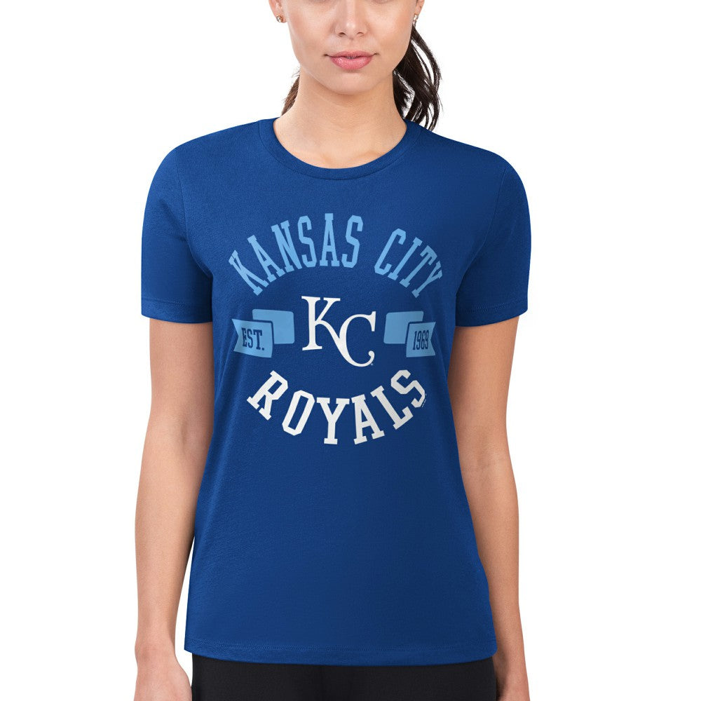 Kansas City Royals G-III 4Her by Carl Banks Women's Super-Slim Fit Lightweight City Graphic T-Shirt - MLB