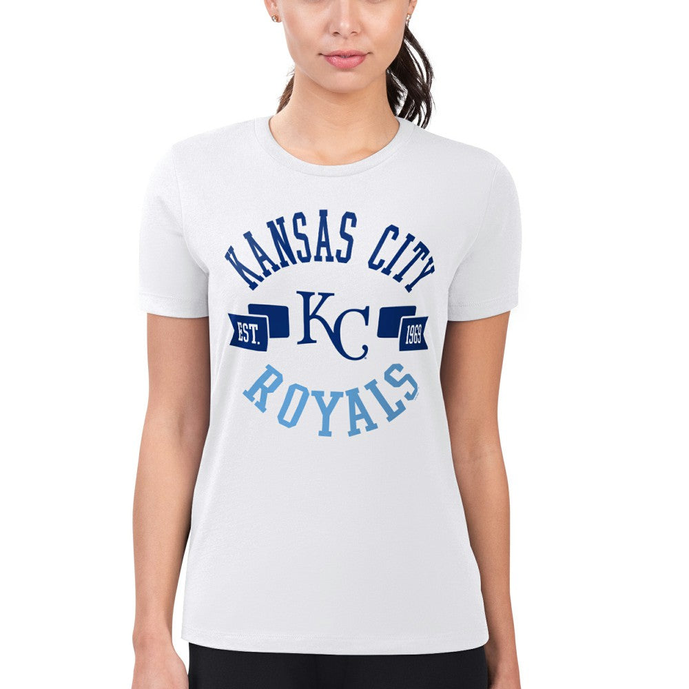 Kansas City Royals G-III 4Her by Carl Banks Women's Super-Slim Fit Lightweight City Graphic T-Shirt - MLB