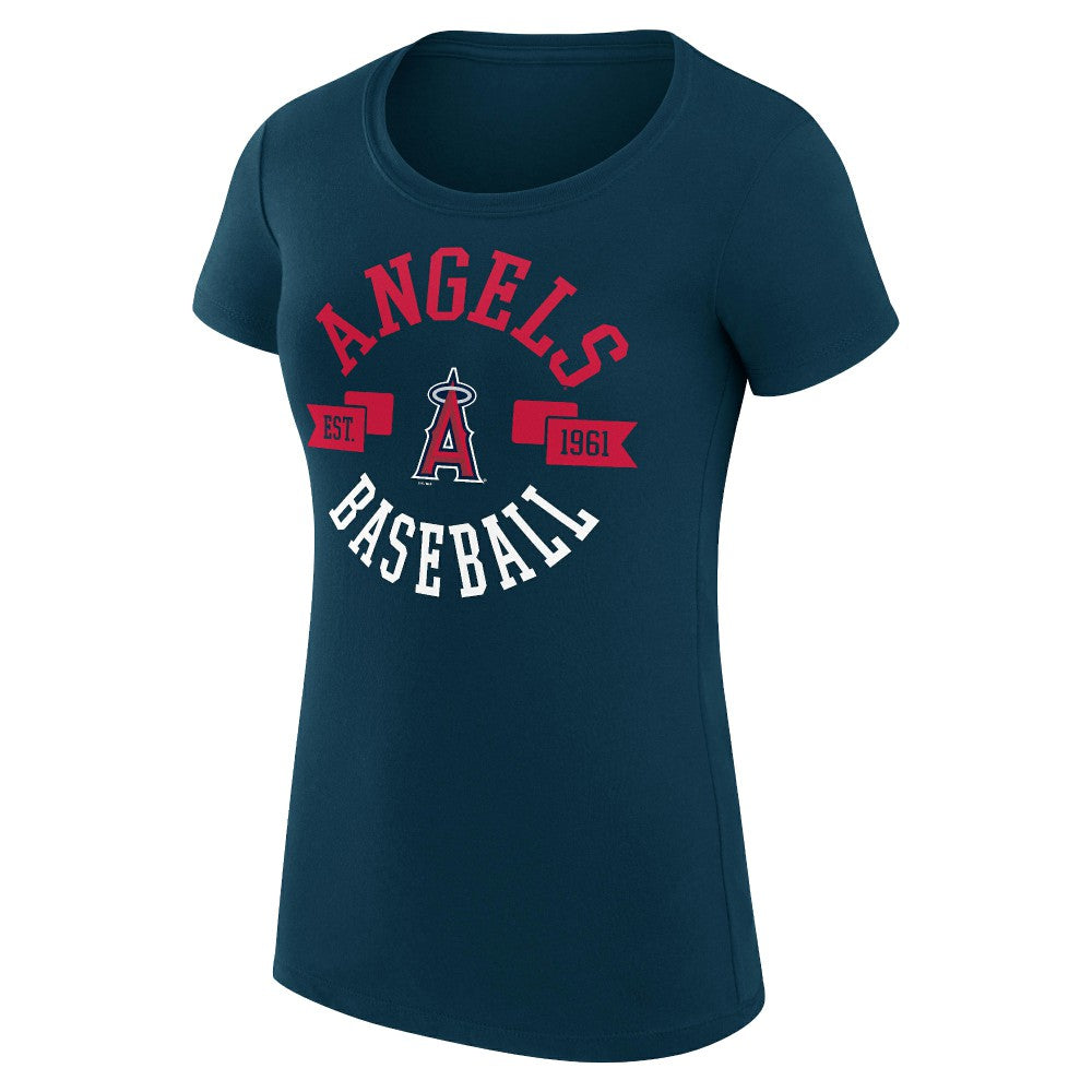Los Angeles Angels G-III 4Her by Carl Banks Women's Super-Slim Fit Lightweight City Graphic T-Shirt - MLB