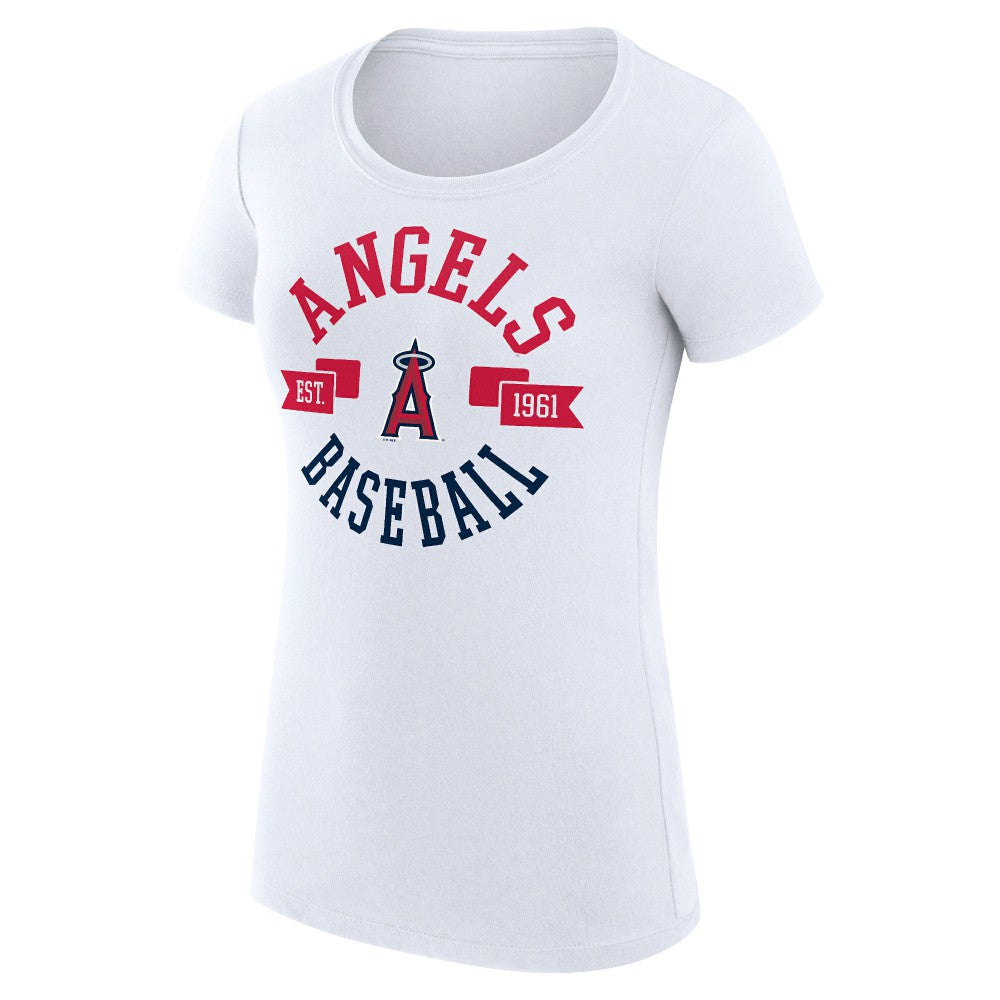 Los Angeles Angels G-III 4Her by Carl Banks Women's Super-Slim Fit Lightweight City Graphic T-Shirt - MLB