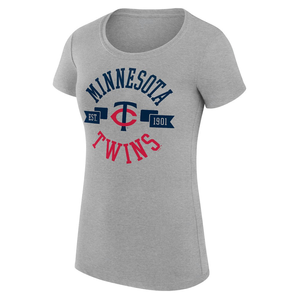 Minnesota Twins G-III 4Her by Carl Banks Women's Super-Slim Fit Lightweight City Graphic T-Shirt - MLB