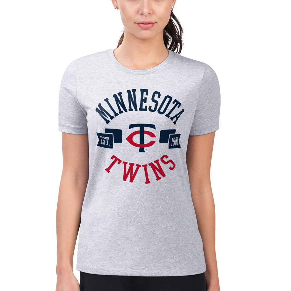 Minnesota Twins G-III 4Her by Carl Banks Women's Super-Slim Fit Lightweight City Graphic T-Shirt - MLB
