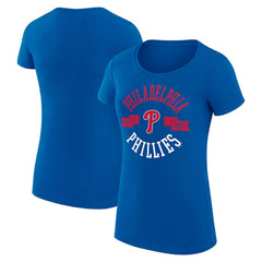 Philadelphia Phillies G-III 4Her by Carl Banks Women's Super-Slim Fit Lightweight City Graphic T-Shirt - MLB